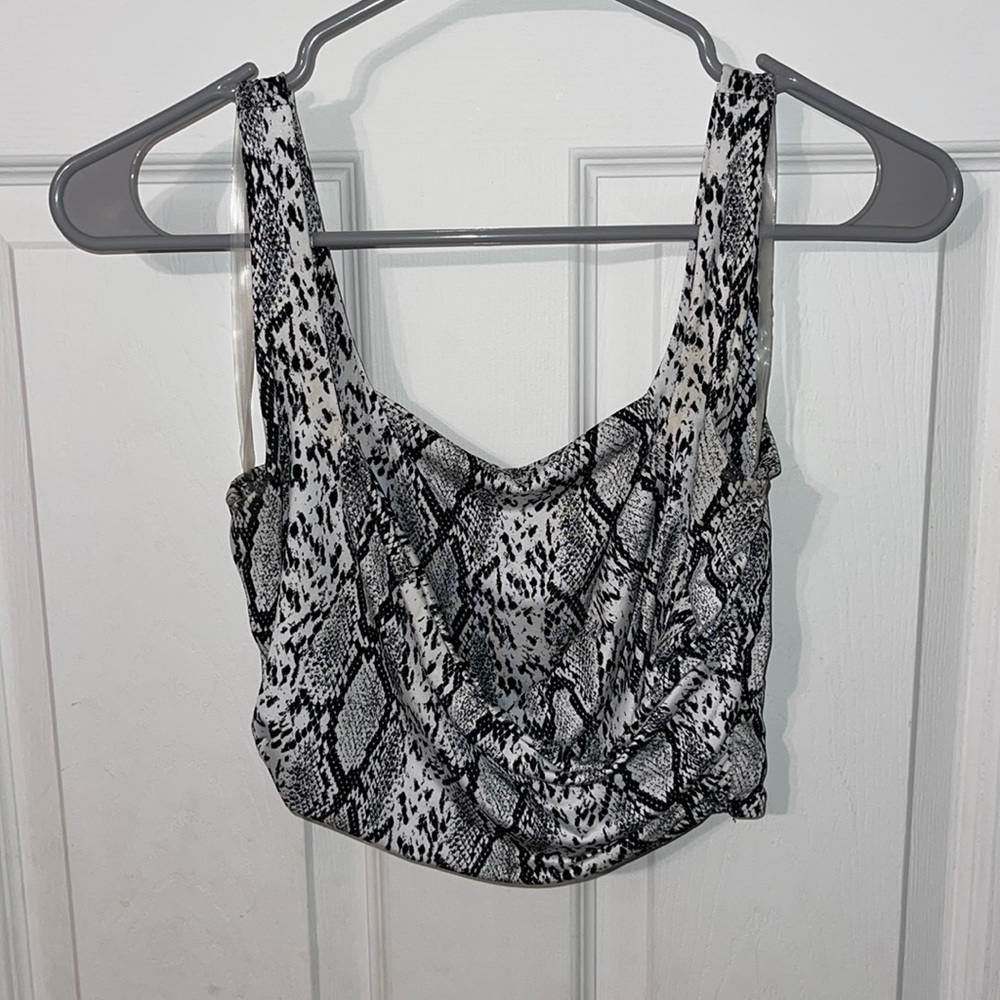 Snakeskin Crop Top